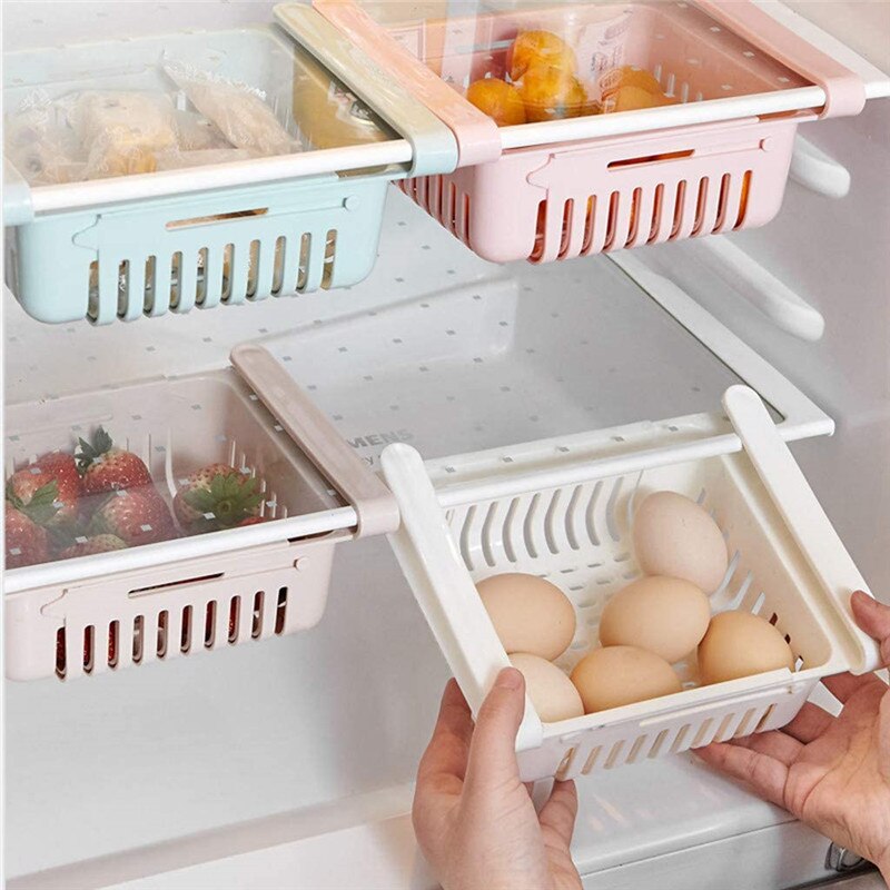 Kitchen Adjustable Stretchable Refrigerator Organi..